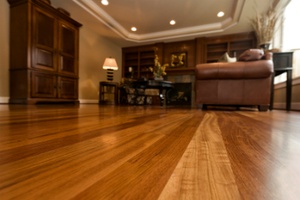 Brown wood flooring