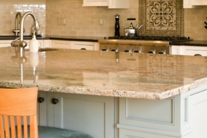 tan kitchen countertop